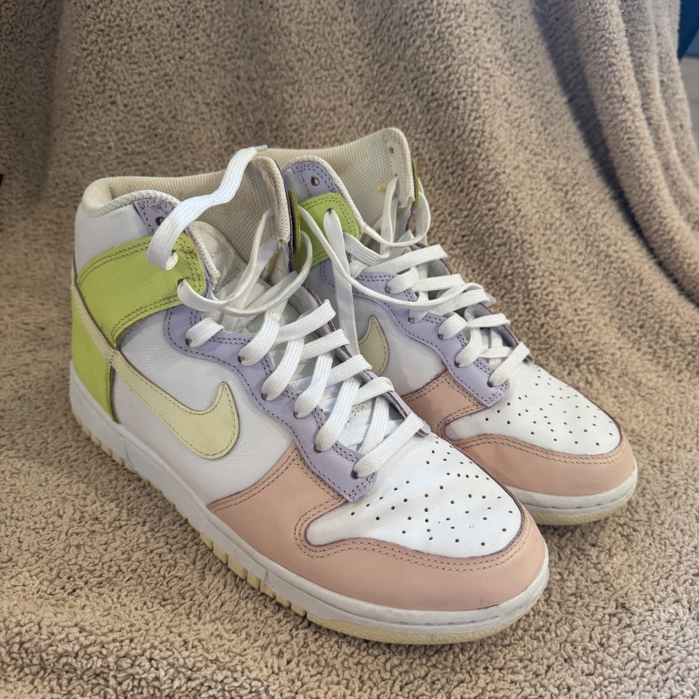Nike Dunk High Pastel Cashmere Lemon Twist DD1869-108 Womens 9‎